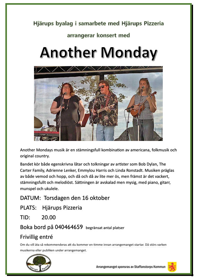 Musikkväll med Another Monday