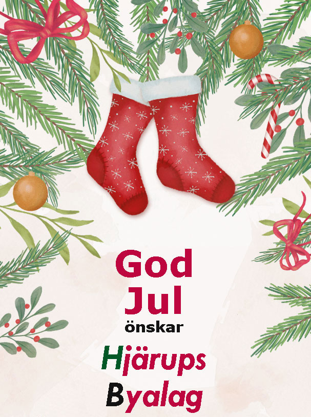 God Jul &ouml;nskar Hj&auml;ärups Byalag