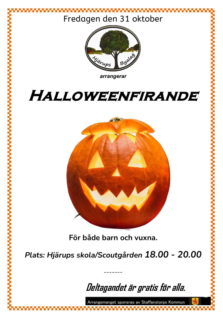 Halloweenfirande i Hjärup