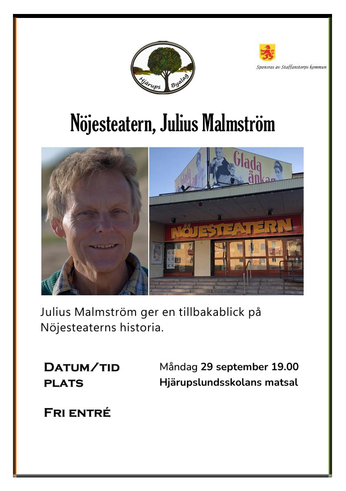 Julius Malmström - Nöjesteaterns historia