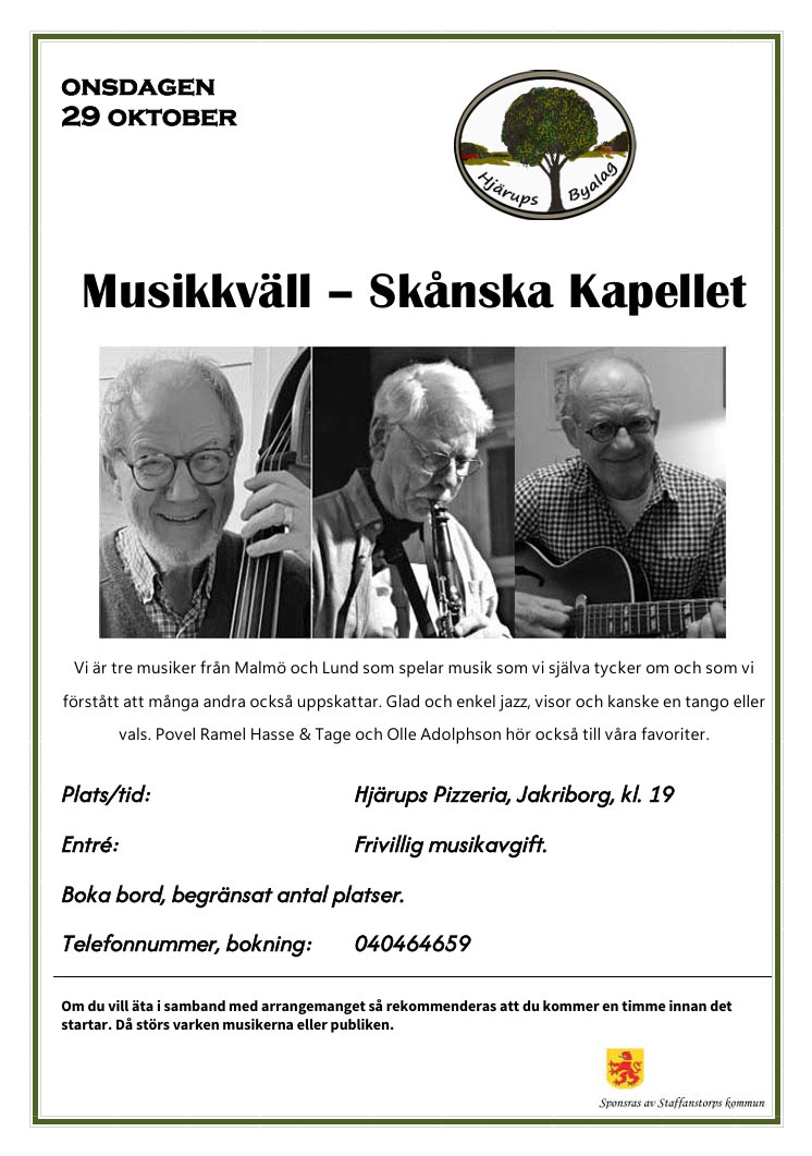 Musikkväll Skånska kapellet