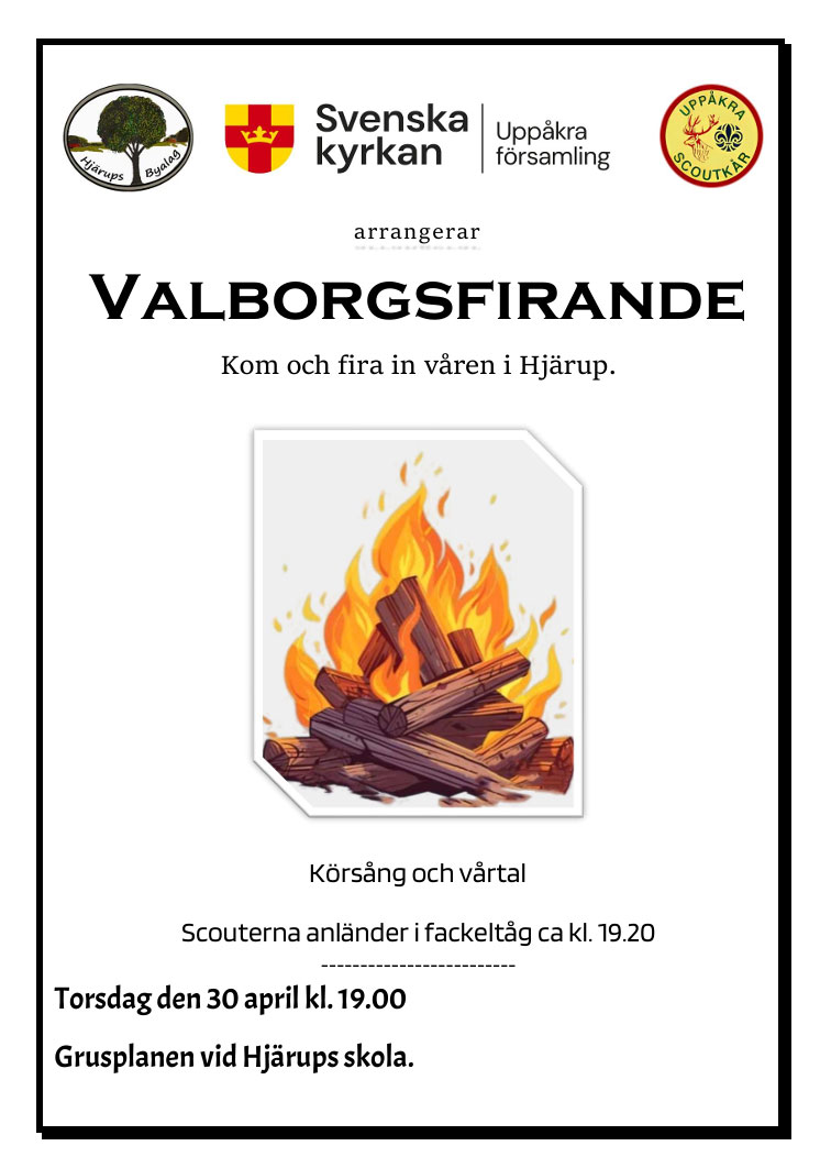Valborgsfirande i Hj&auml;rup