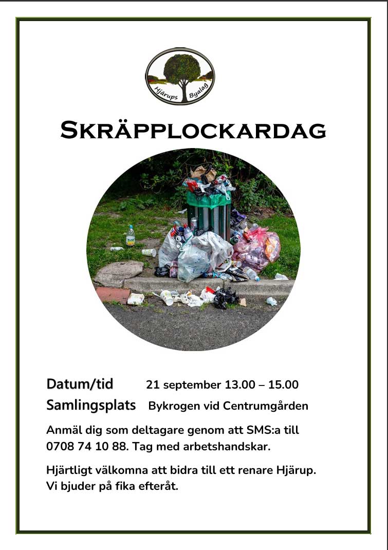 Skräpplockardag i Hjärup